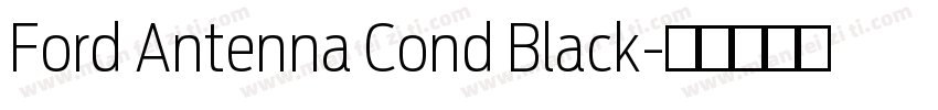 Ford Antenna Cond Black字体转换